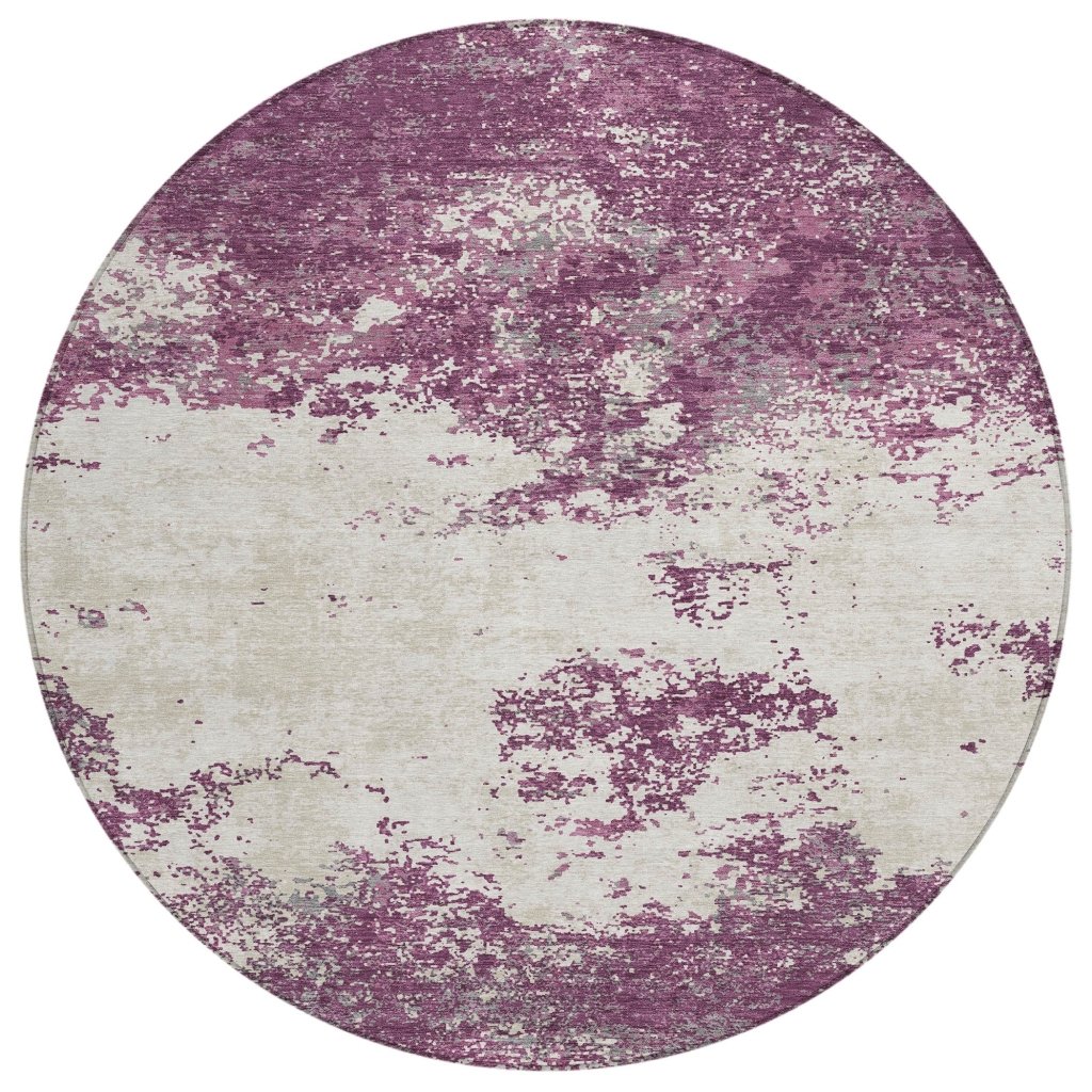 LOOMLAN Rugs Aera Purple Washable Indoor-Outdoor Rug