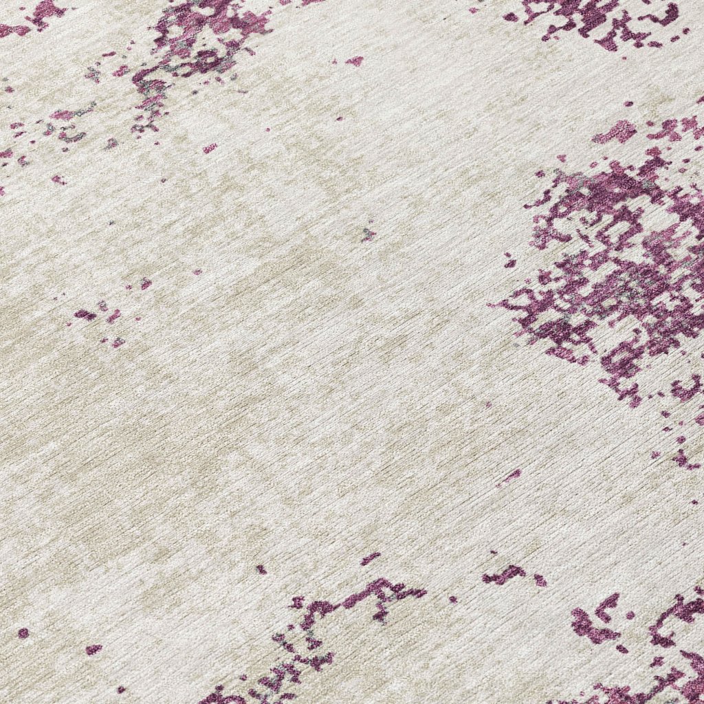 LOOMLAN Rugs Aera Purple Washable Indoor-Outdoor Rug