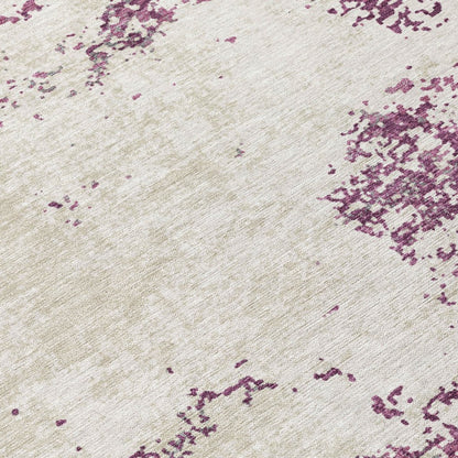 LOOMLAN Rugs Aera Purple Washable Indoor-Outdoor Rug