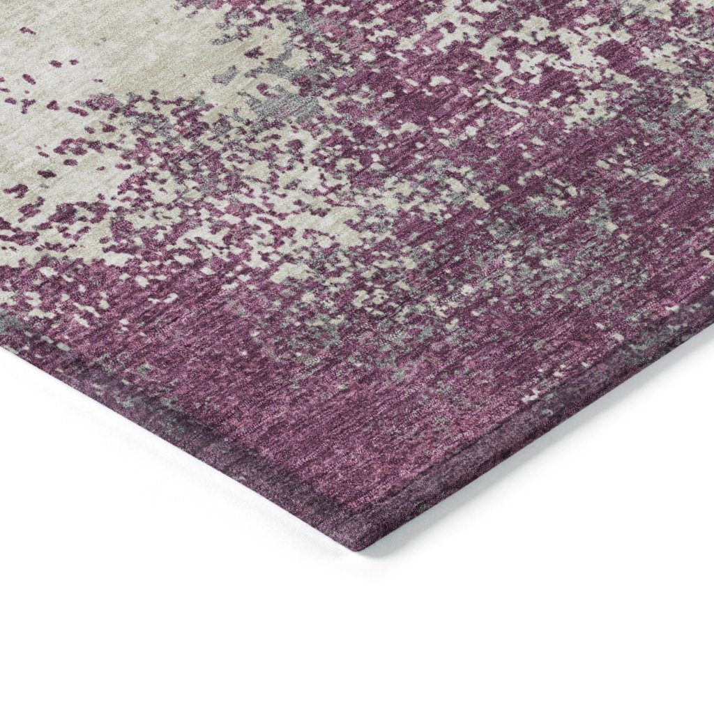 LOOMLAN Rugs Aera Purple Washable Indoor-Outdoor Rug