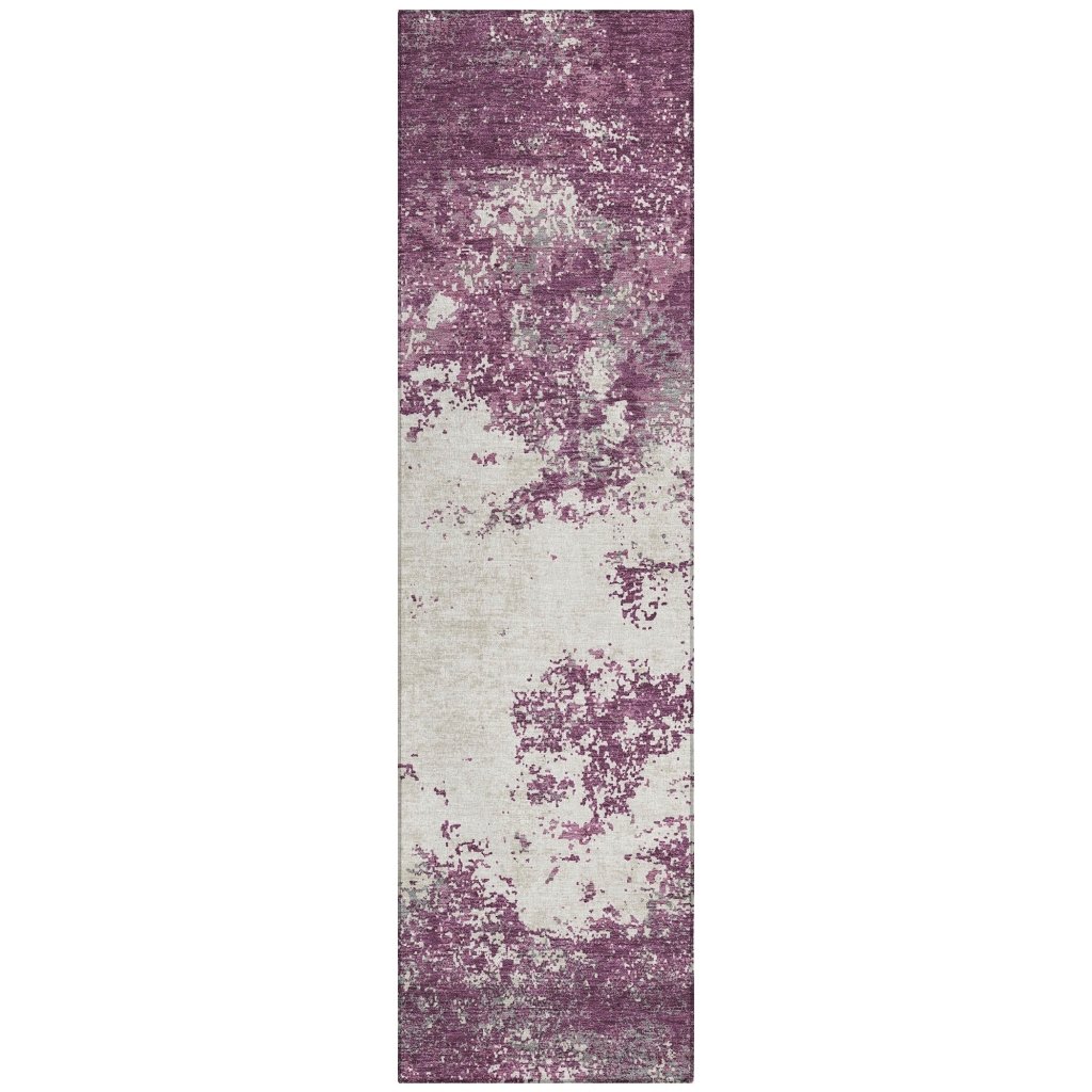 LOOMLAN Rugs Aera Purple Washable Indoor-Outdoor Rug