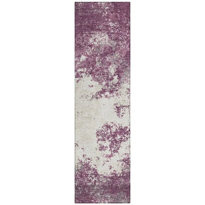 LOOMLAN Rugs Aera Purple Washable Indoor-Outdoor Rug
