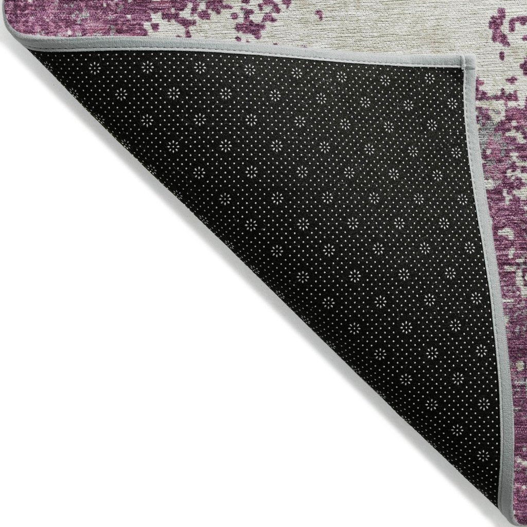 LOOMLAN Rugs Aera Purple Washable Indoor-Outdoor Rug