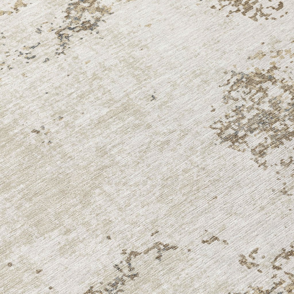 LOOMLAN Rugs Aera Taupe Washable Indoor-Outdoor Rug