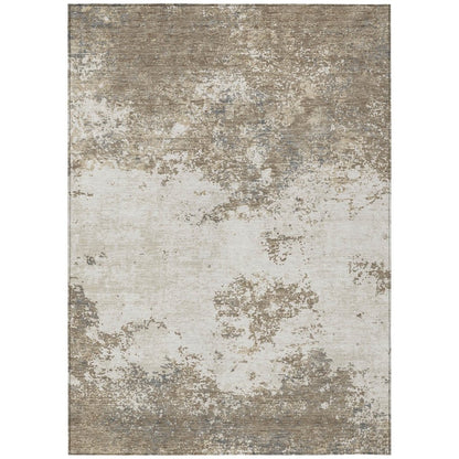 LOOMLAN Rugs Aera Taupe Washable Indoor-Outdoor Rug