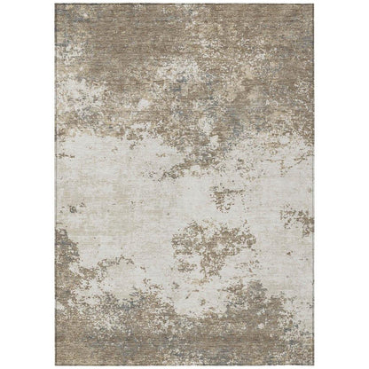 LOOMLAN Rugs Aera Taupe Washable Indoor-Outdoor Rug