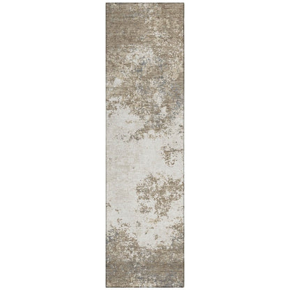 LOOMLAN Rugs Aera Taupe Washable Indoor-Outdoor Rug