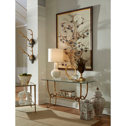 Chelsea House Charles Cream Ceramic Made Vase Table Lamp