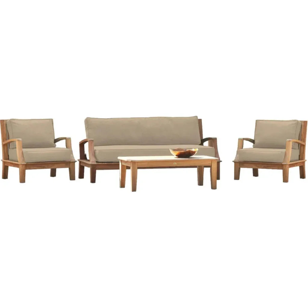 Grande 4PC Outdoor Patio Deep Set Sunbrella Cushion