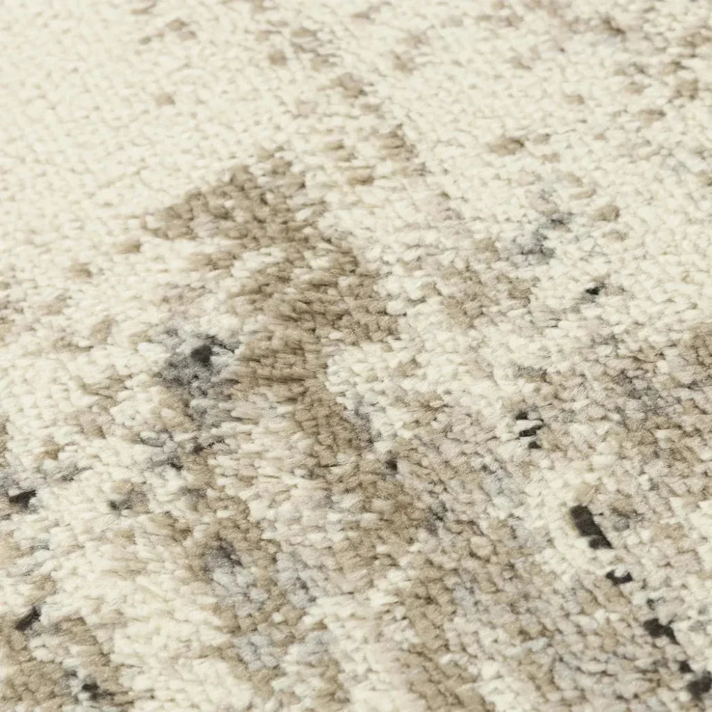 Conc Abstract Beige Kitchen Hallway Runner Rug - LOOMLAN - LOOMLAN - Area Rugs