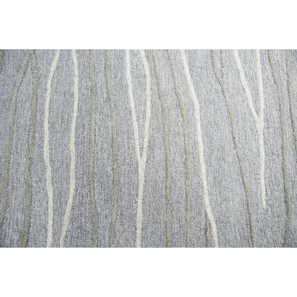 Bool Lines Gray Large Area Rugs For Living Room - LOOMLAN - LOOMLAN - Area Rugs