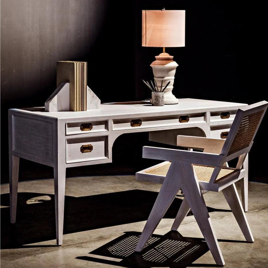 Africa With Drawers Wooden Desk