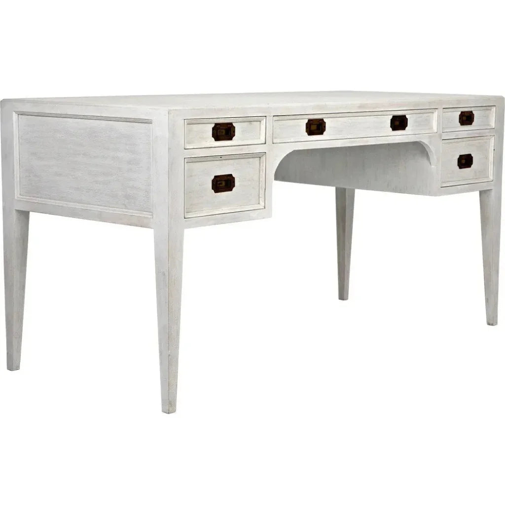 Africa With Drawers Wooden Desk