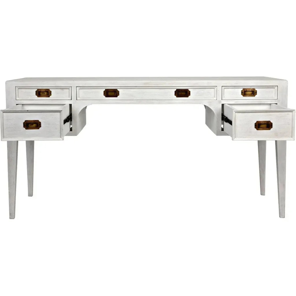 Africa With Drawers Wooden Desk