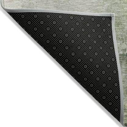 LOOMLAN Rugs Agatha Green Washable Indoor-Outdoor Rug