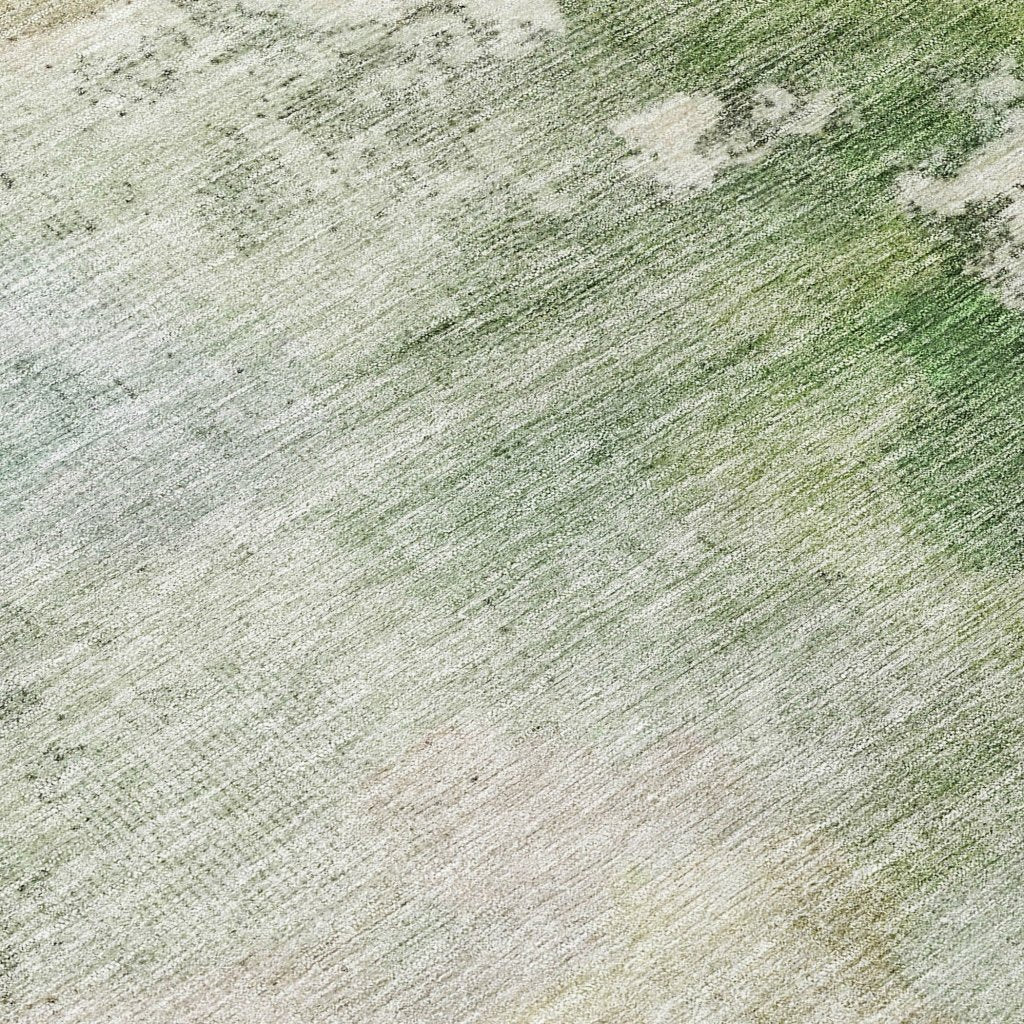 LOOMLAN Rugs Agatha Green Washable Indoor-Outdoor Rug