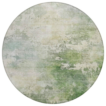 LOOMLAN Rugs Agatha Green Washable Indoor-Outdoor Rug