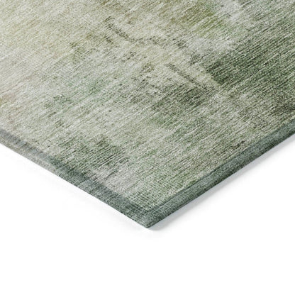 LOOMLAN Rugs Agatha Green Washable Indoor-Outdoor Rug