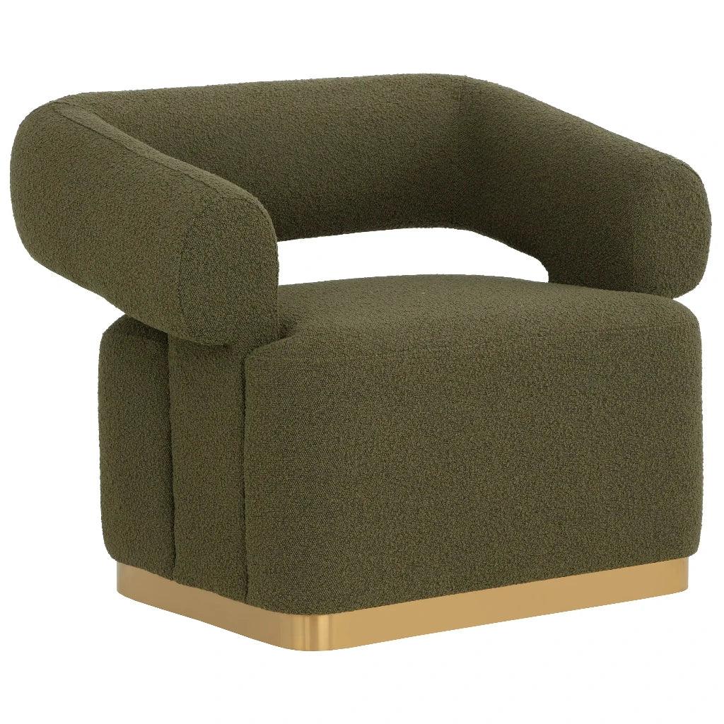 Aggie Performance Fabric Swivel Lounge Chair