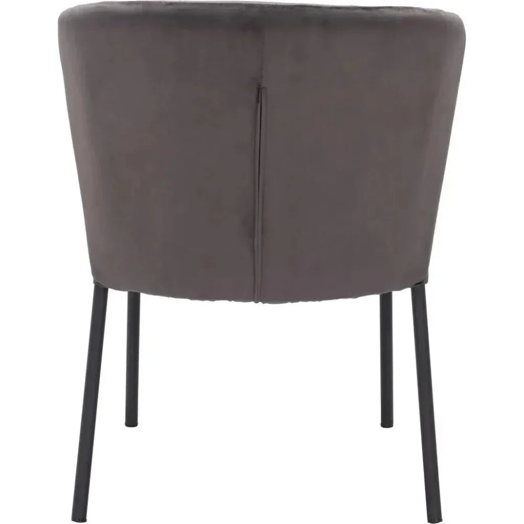 Aimee Performance Fabric Armless Dining Chair 2PC - LOOMLAN - Zuo Modern - Dining Chairs