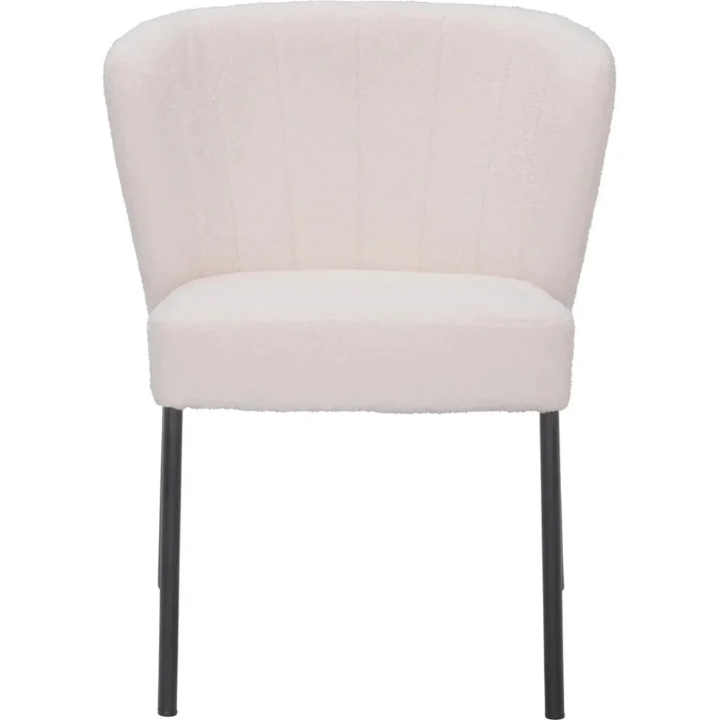 Aimee Performance Fabric Armless Dining Chair 2PC - LOOMLAN - Zuo Modern - Dining Chairs