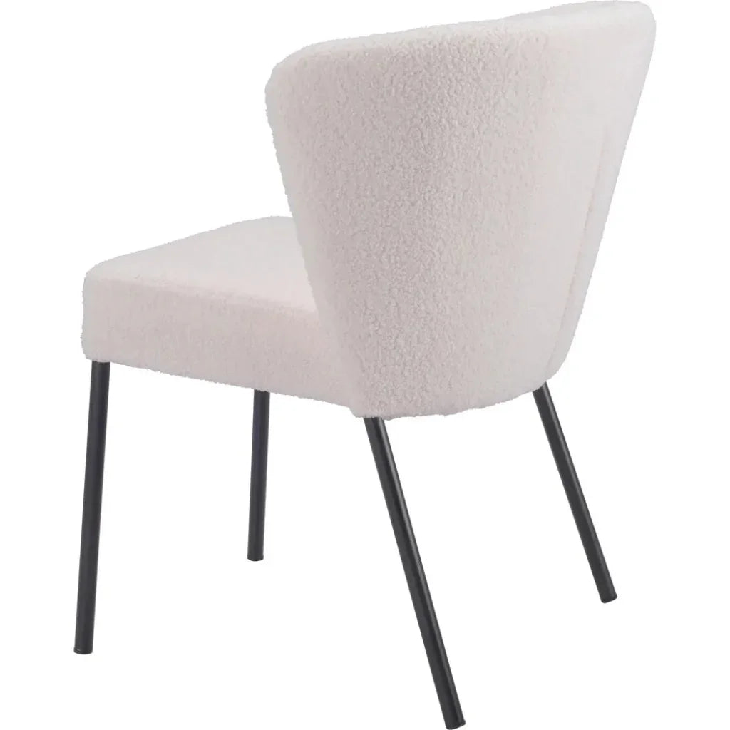 Aimee Performance Fabric Armless Dining Chair 2PC - LOOMLAN - Zuo Modern - Dining Chairs