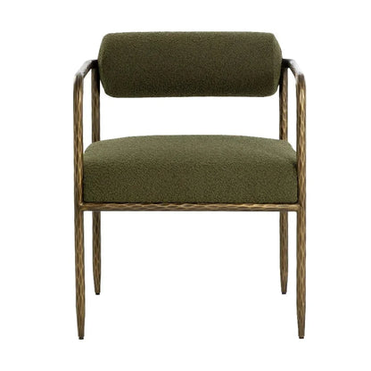 Ajani Leather Dining Armchair - LOOMLAN - SUNPAN - Dining Chairs