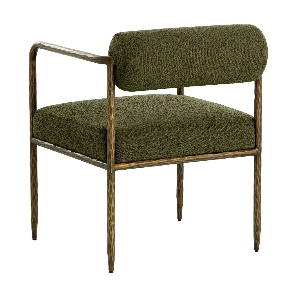 Ajani Leather Dining Armchair - LOOMLAN - SUNPAN - Dining Chairs