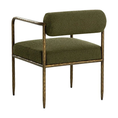 Ajani Leather Dining Armchair - LOOMLAN - SUNPAN - Dining Chairs