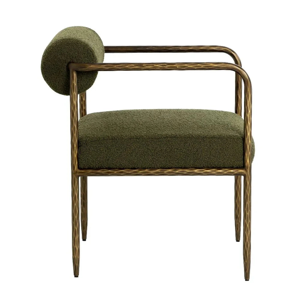 Ajani Leather Dining Armchair - LOOMLAN - SUNPAN - Dining Chairs