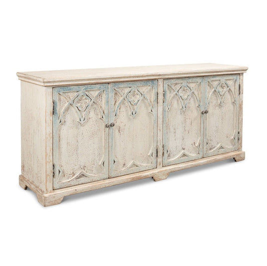 Sarreid Alambra Wooden White Sideboard