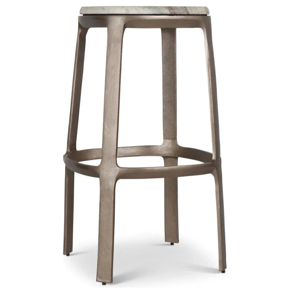 Alfie Marble Top Bar Stool