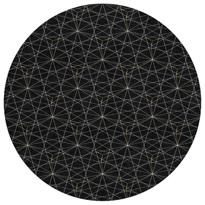 LOOMLAN Rugs Alina Black Washable Indoor-Outdoor Rug