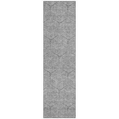 LOOMLAN Rugs Alina Gray Washable Indoor-Outdoor Rug
