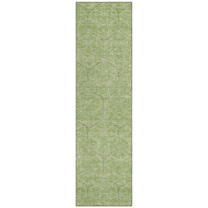 LOOMLAN Rugs Alina Green Washable Indoor-Outdoor Rug
