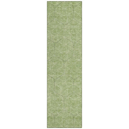 LOOMLAN Rugs Alina Green Washable Indoor-Outdoor Rug