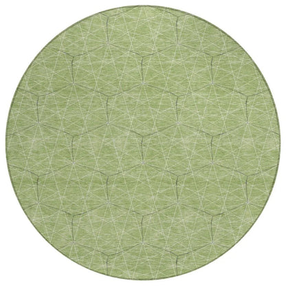 LOOMLAN Rugs Alina Green Washable Indoor-Outdoor Rug