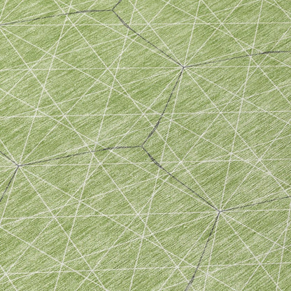 LOOMLAN Rugs Alina Green Washable Indoor-Outdoor Rug