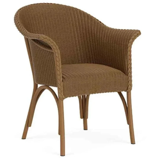 Lloyd Flanders All Seasons Patio Dining Armchair Padded Seat
