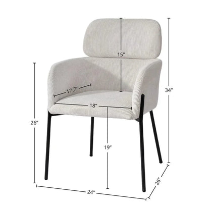 Allegra Performance Fabric Dining Chair - LOOMLAN - LH Imports - Dining Chairs