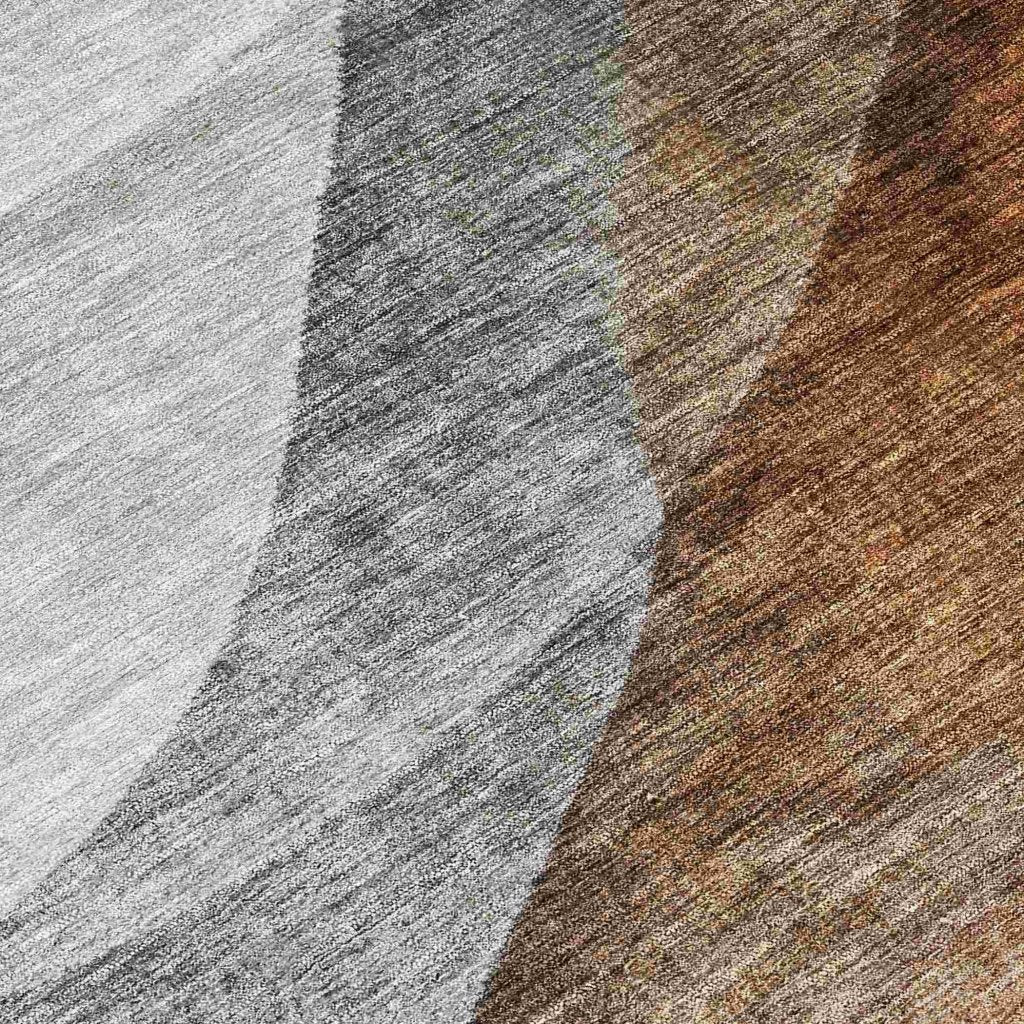 LOOMLAN Rugs Alora Brown Washable Indoor-Outdoor Rug