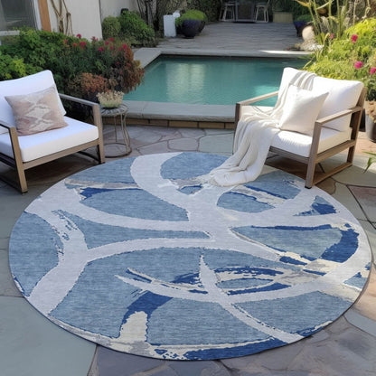 LOOMLAN Rugs Aloura Denim Washable Indoor-Outdoor Rug