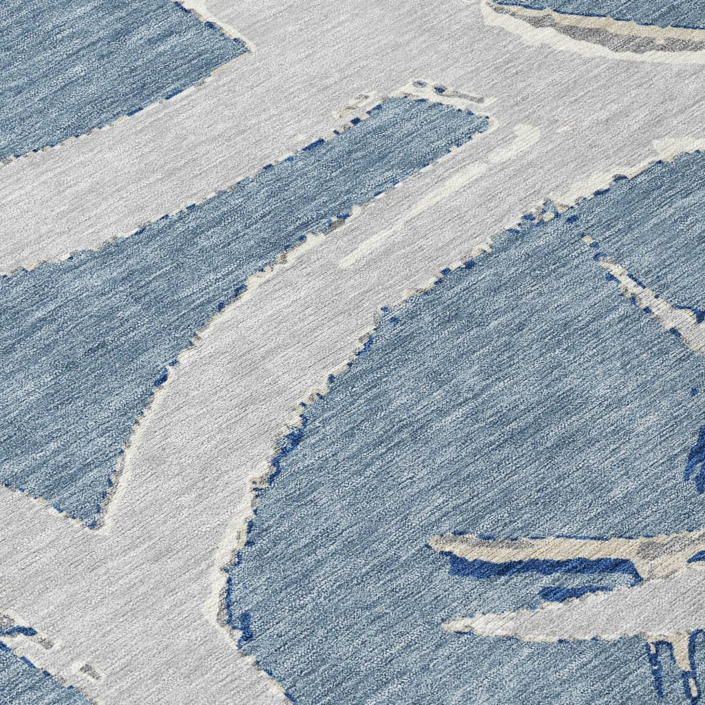 LOOMLAN Rugs Aloura Denim Washable Indoor-Outdoor Rug
