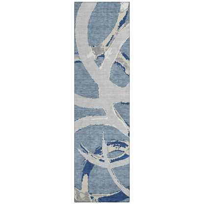 LOOMLAN Rugs Aloura Denim Washable Indoor-Outdoor Rug