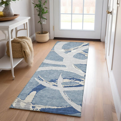 LOOMLAN Rugs Aloura Denim Washable Indoor-Outdoor Rug