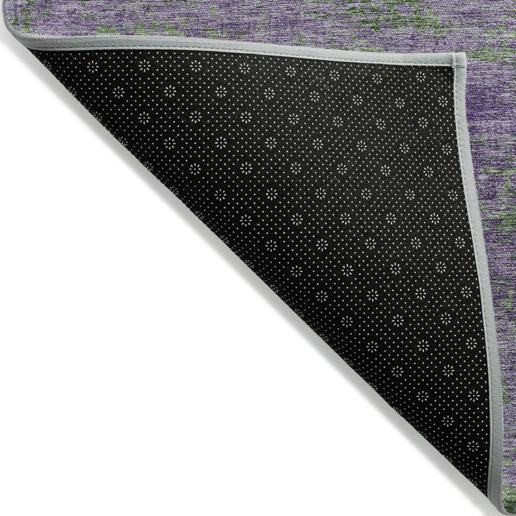 LOOMLAN Rugs Althea Purple Washable Indoor-Outdoor Rug