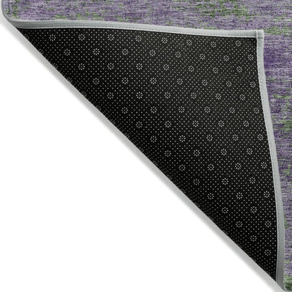 LOOMLAN Rugs Althea Purple Washable Indoor-Outdoor Rug