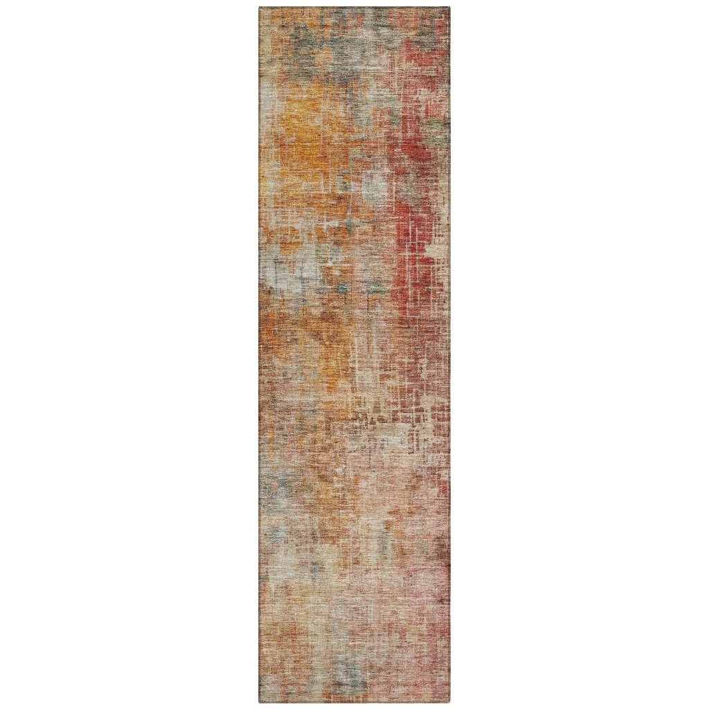 LOOMLAN Rugs Amalina Brown Washable Indoor-Outdoor Rug