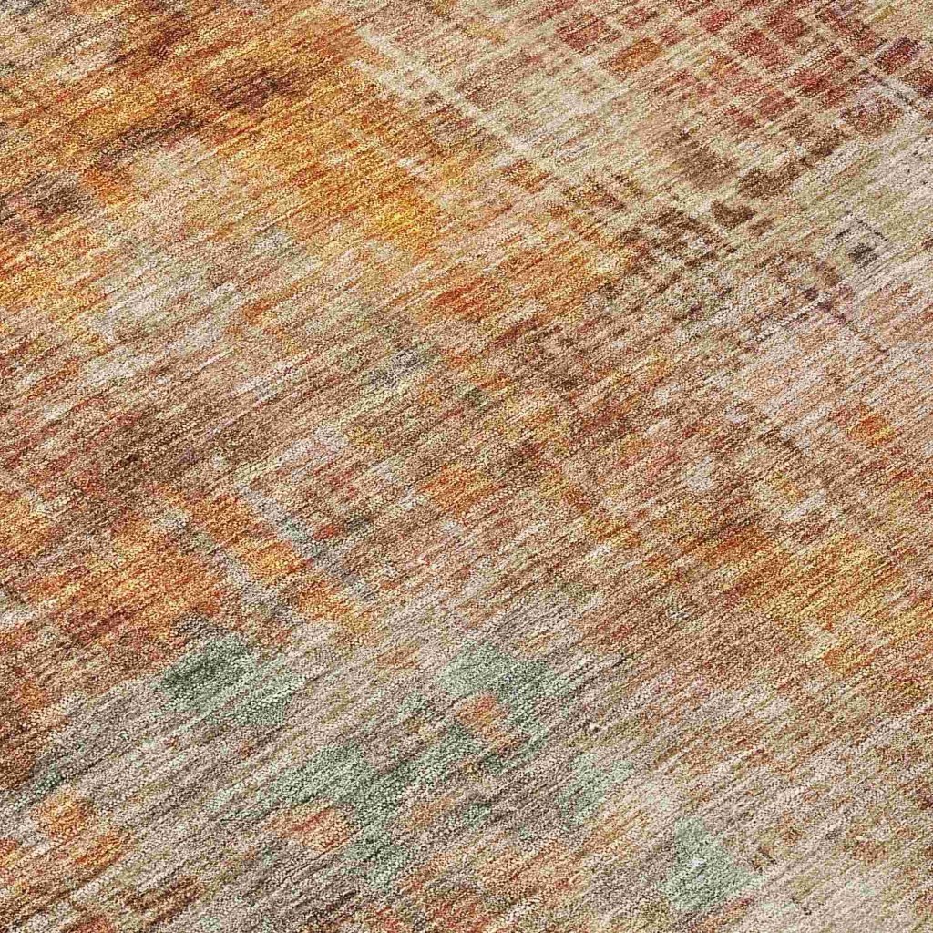 LOOMLAN Rugs Amalina Brown Washable Indoor-Outdoor Rug