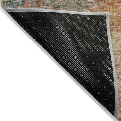 LOOMLAN Rugs Amalina Brown Washable Indoor-Outdoor Rug